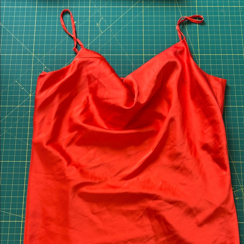 Boston Proper Vibrant Orange-Red Camisole